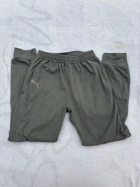 Puma Kids Dark Gray Fleece Joggers